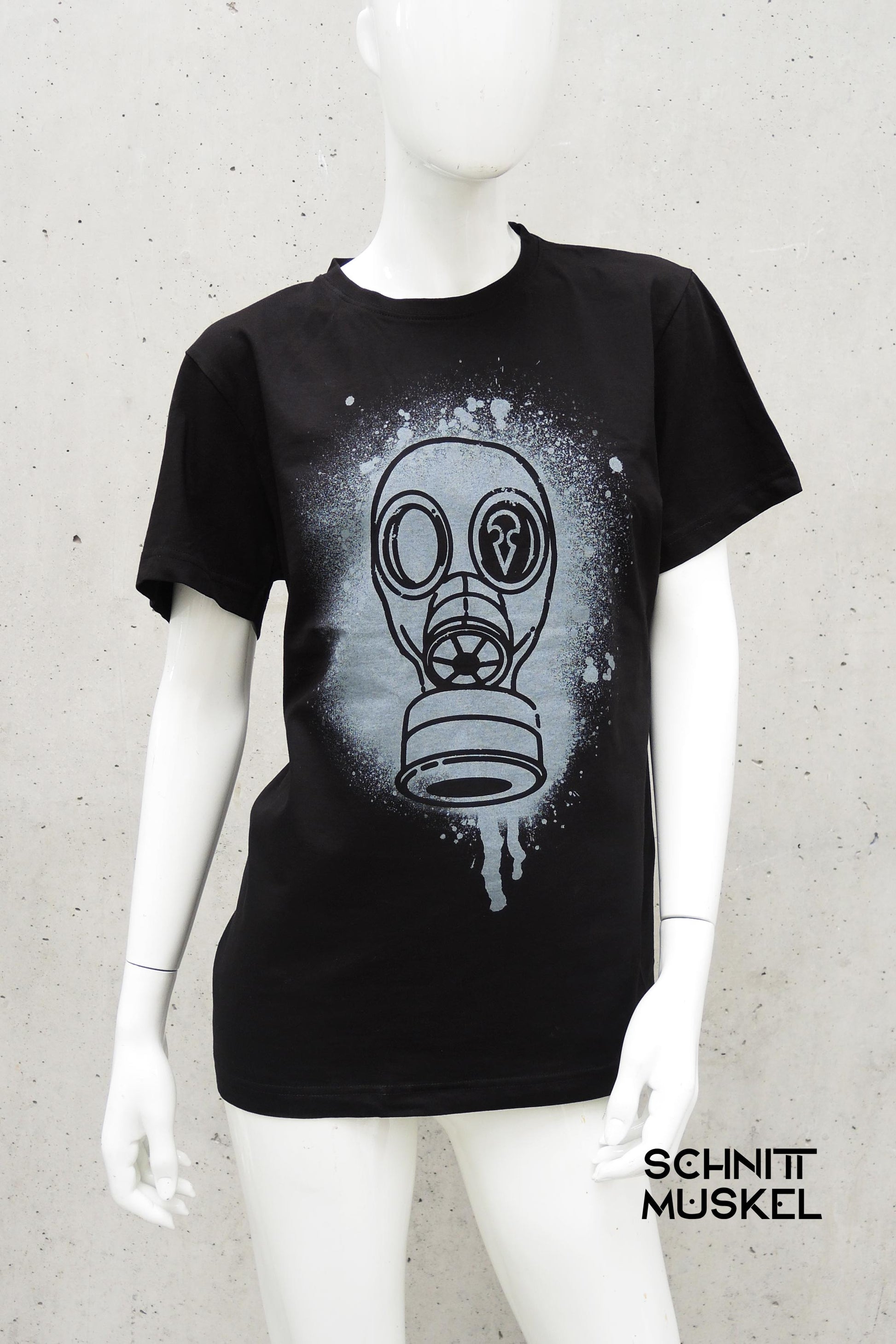 Gasmaskenshirt, T-Shirt Gasmaske, T-Shirt mit Gasmaske, gasmaskshirt, 