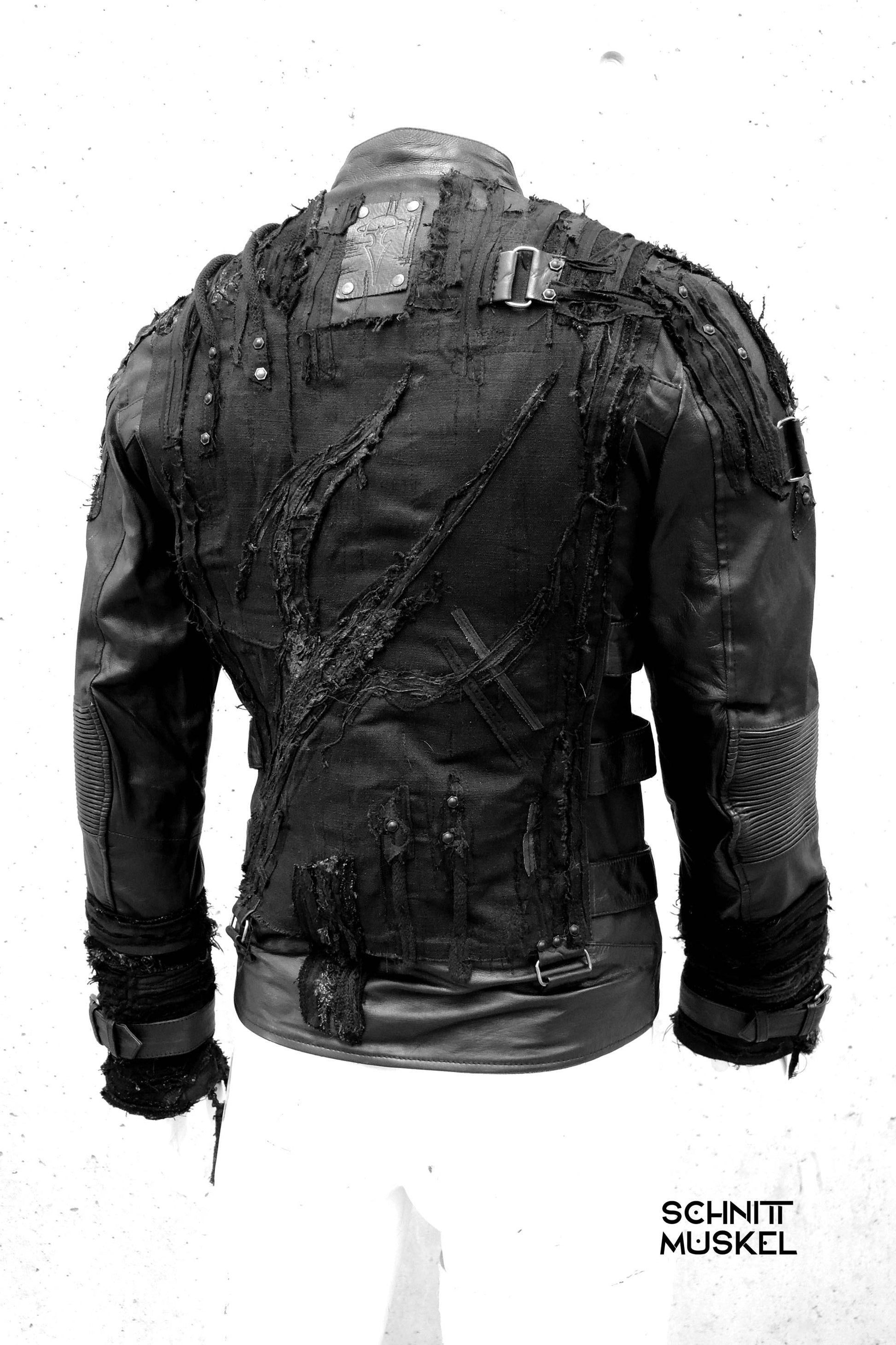 Unikatjacke, Bikerjacke, Gothicjacke, Custom Lederjacke, darkwear, Stageclothing, Bandoutfit