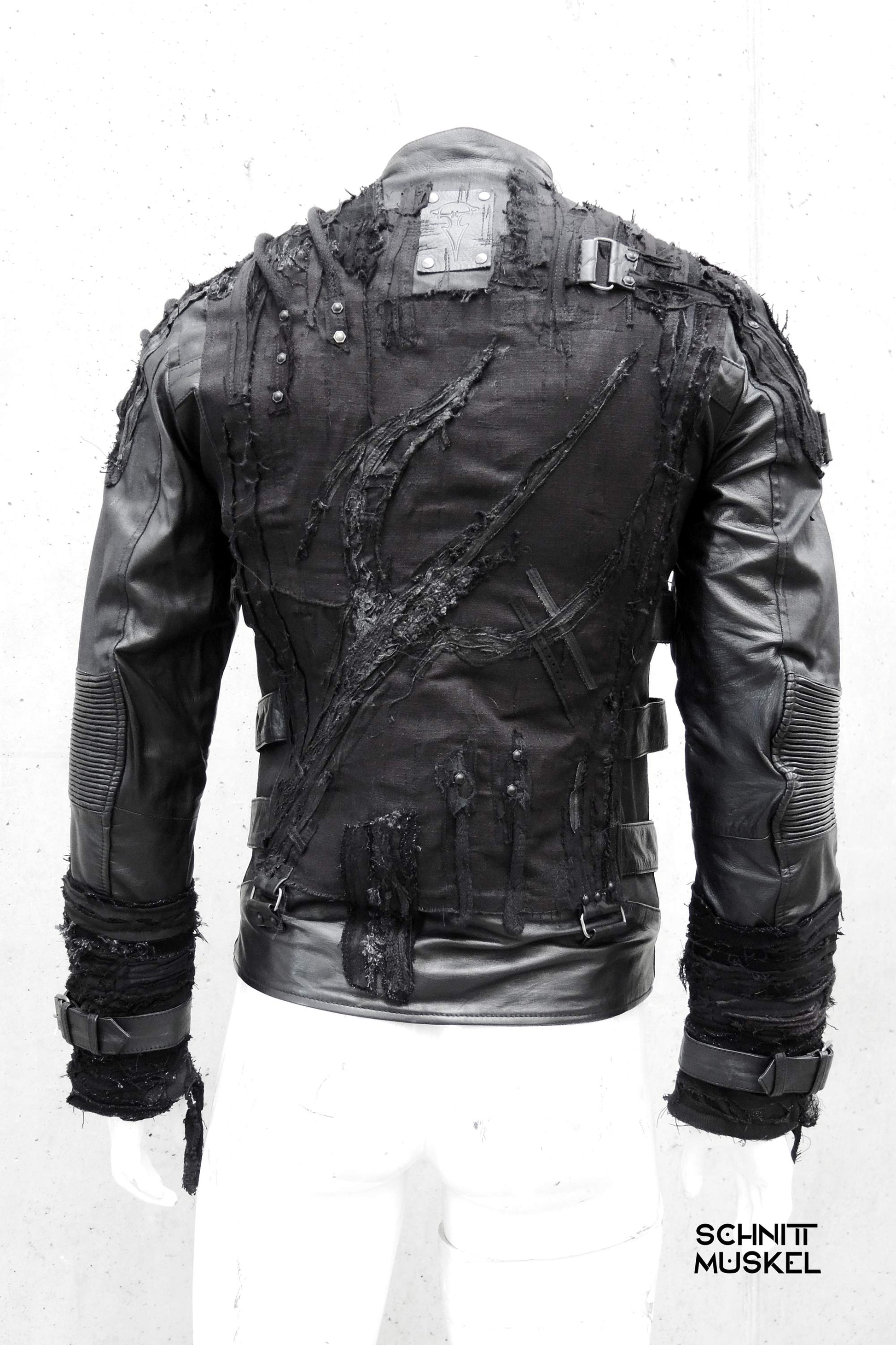 Unikatjacke, Bikerjacke, Gothicjacke, Custom Lederjacke, darkwear, Stageclothing, Bandoutfit